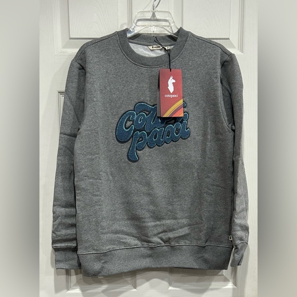 Cotopaxi Women's Medium Coto-Patch Crew Sweatshirt Heather Grey NWT